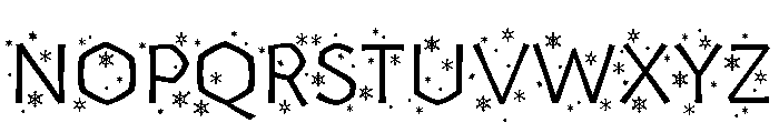 Yule Light Flurries Font UPPERCASE
