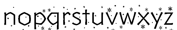Yule Light Flurries Font LOWERCASE