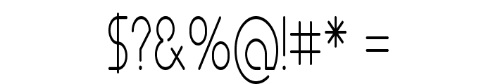 Yuria-CondensedRegular Font OTHER CHARS