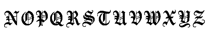 Yvonne Regular Font UPPERCASE