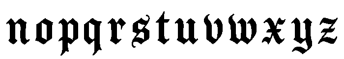 Yvonne Regular Font LOWERCASE
