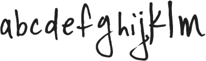 YWFT Signature Alternate Light otf (300) Font LOWERCASE