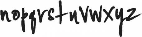 YWFT Signature Alternate otf (400) Font LOWERCASE