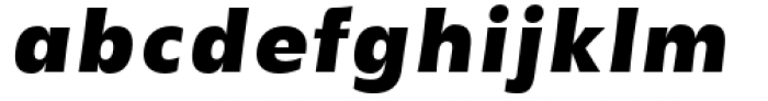 YWFT Basel Black Oblique Font LOWERCASE