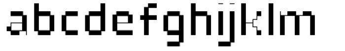 YWFT Bit Thin Font LOWERCASE