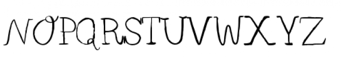 YWFT Burtonian Regular Font UPPERCASE