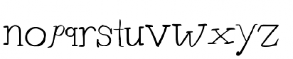 YWFT Burtonian Regular Font LOWERCASE