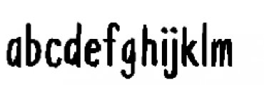YWFT Edger Regular Font LOWERCASE