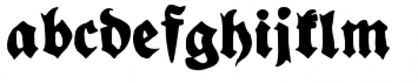 YWFT Fraktur Regular Font LOWERCASE