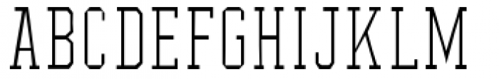 YWFT League Thin Font UPPERCASE