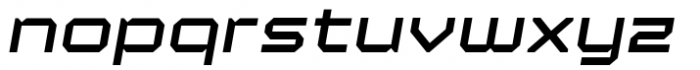 YWFT Maetl Bold Oblique Font LOWERCASE