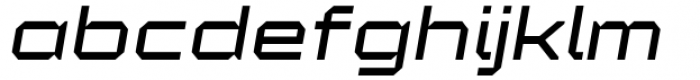 YWFT Maetl Oblique Font LOWERCASE