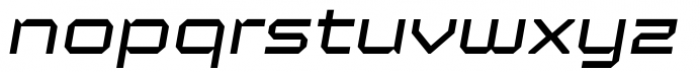 YWFT Maetl Oblique Font LOWERCASE