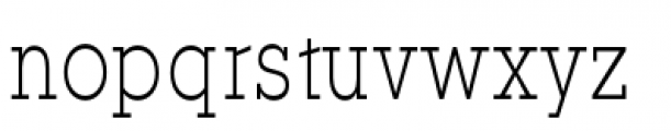 YWFT Motown Condensed Light Font LOWERCASE
