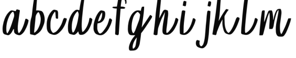 YWFT Olivia Script Font LOWERCASE