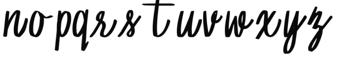 YWFT Olivia Script Font LOWERCASE