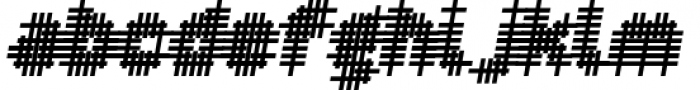 YWFT OverCross Extra Bold Oblique Font LOWERCASE