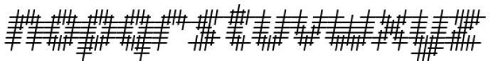 YWFT OverCross Oblique Font LOWERCASE