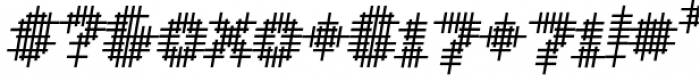 YWFT OverCross Semi Bold Oblique Font OTHER CHARS