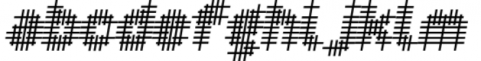 YWFT OverCross Semi Bold Oblique Font LOWERCASE