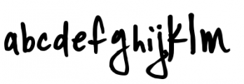 YWFT Signature Alternate Font LOWERCASE