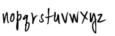 YWFT Signature Light Font LOWERCASE