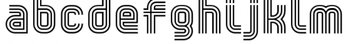 YWFT Trisect Regular Font LOWERCASE