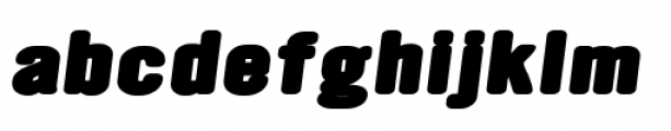 YWFT Ultramagnetic Expanded Black Oblique Font LOWERCASE