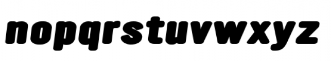 YWFT Ultramagnetic Expanded Black Oblique Font LOWERCASE