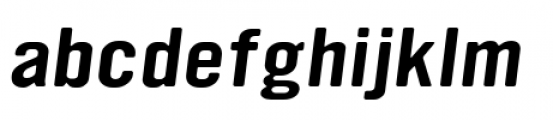 YWFT Ultramagnetic Expanded Bold Oblique Font LOWERCASE