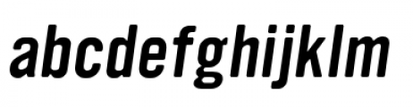 YWFT Ultramagnetic Oblique Font LOWERCASE