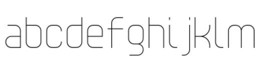 YWFT Unisect Light Font LOWERCASE