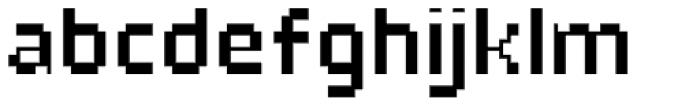YWFT Bit Extra Light Font LOWERCASE