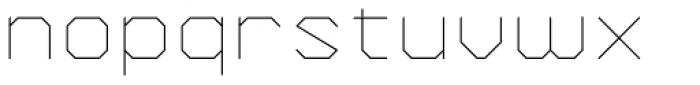 YWFT Formation ExtraLight Font LOWERCASE