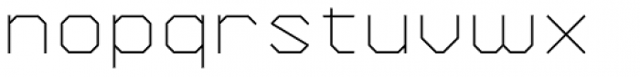 YWFT Formation UltraLight Font LOWERCASE