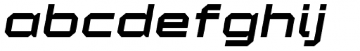 YWFT Maetl ExtraBold Oblique Font LOWERCASE