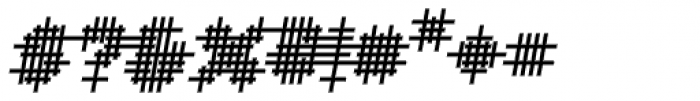 YWFT OverCross Bold Oblique Font OTHER CHARS