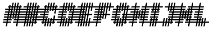 YWFT OverCross Bold Oblique Font UPPERCASE