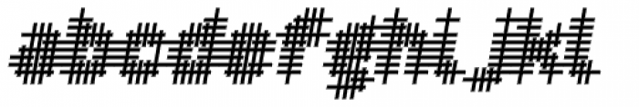 YWFT OverCross Bold Oblique Font LOWERCASE