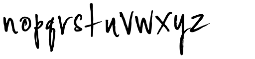 YWFT Signature Alternate Light Font LOWERCASE