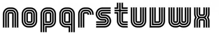 YWFT Trisect Bold Font LOWERCASE