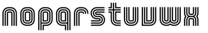 YWFT Trisect DemiBold Font LOWERCASE