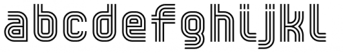 YWFT Trisect Font LOWERCASE