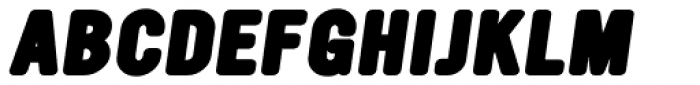 YWFT Ultramagnetic Black Oblique Font UPPERCASE