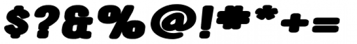 YWFT Ultramagnetic Expanded Black Oblique Font OTHER CHARS