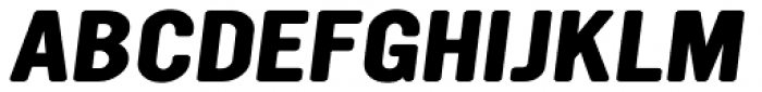 YWFT Ultramagnetic Expanded Bold Oblique Font UPPERCASE