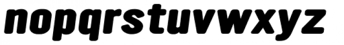 YWFT Ultramagnetic Expanded Extra Bold Oblique Font LOWERCASE