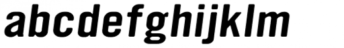 YWFT Ultramagnetic Expanded Oblique Font LOWERCASE