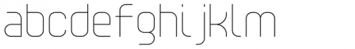 YWFT Unisect Light Font LOWERCASE