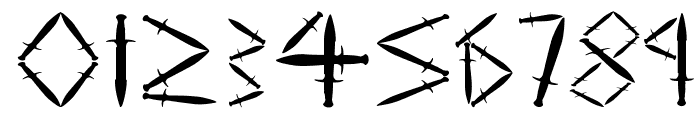 YY Sword and Dagger Font OTHER CHARS